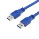 Usb 3.0 erkek erkek 3m Mavi şarj ve data kablosu Usb 3.0 erkek erkek 3m Mavi şarj ve data kablosu