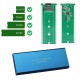 USB 3.0 to m.2 ngff ssd kutusu taşınabilir ssd kutu mavi
