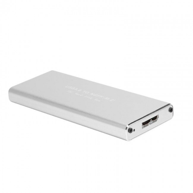 USB 3.0 to m2 ngff ssd harici harddisk kutusu gümüş