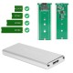 USB 3.0 to m2 ngff ssd harici harddisk kutusu gümüş