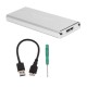 USB 3.0 to m2 ngff ssd harici harddisk kutusu gümüş