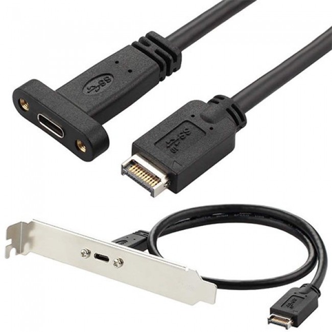 Usb 3.1 Gen 2 Type e erkek to type c dişi çevirici