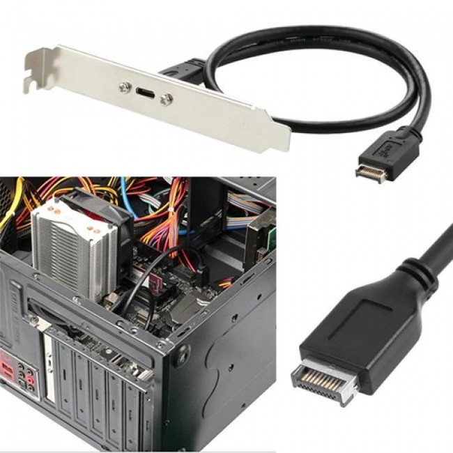 Usb 3.1 Gen 2 Type e erkek to type c dişi çevirici