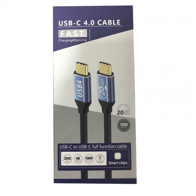 Usb-C  4.0 Type c fast şarj veri senkronizasyonu 20 Gbps 4k 60Hz 100w ZR-395