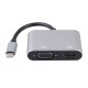 USB C Type c to HDMI 4K +VGA çevirici adaptör kablo 2 in 1 USB C Type c to HDMI 4K +VGA çevirici adaptör kablo 2 in 1
