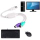 USB to PS/2 kablolu klavye mouse Dönüştürücü Adaptör USB to PS/2 kablolu klavye mouse Dönüştürücü Adaptör