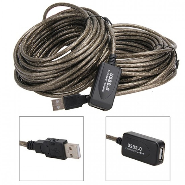 usb uzatma kablosu 20m usb extension güçlendirilmiş kablo