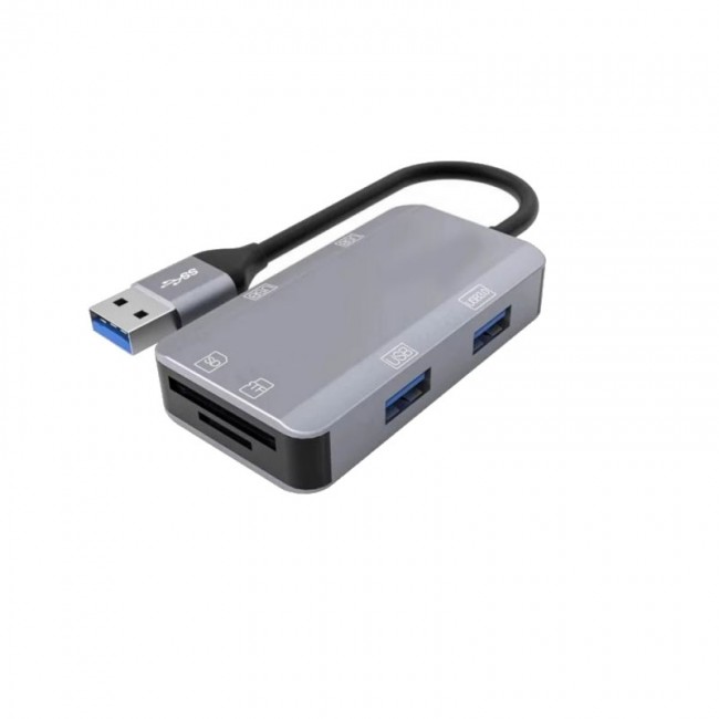 Usb3.0 4port usb çoklayıcı hub+sd-mikro sd kart okuyucu 6in1 Usb3.0 4port usb çoklayıcı hub+sd-mikro sd kart okuyucu 6in1