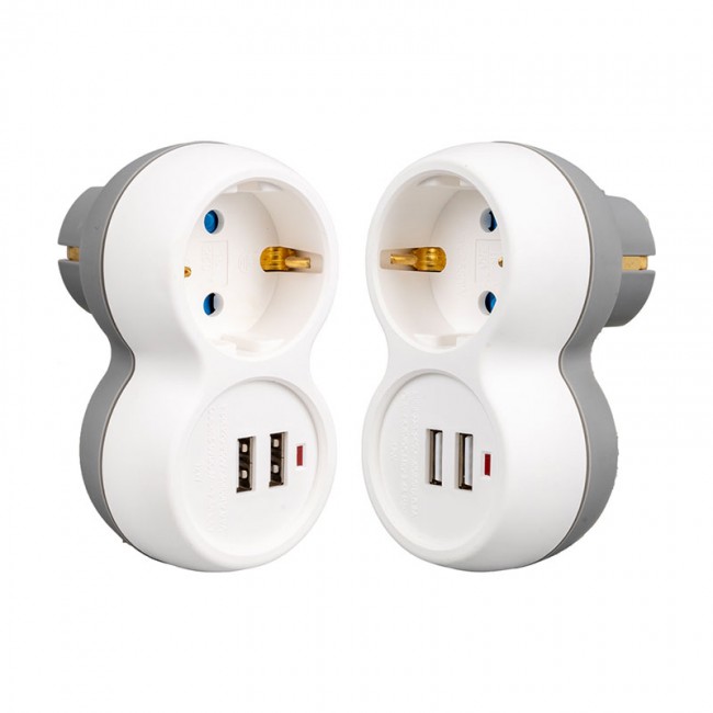Vea Vrm0101u 250v 16A Tekli Topraklı Priz Çift Usb'li 5v 2A Vea Vrm0101u 250v 16A Tekli Topraklı Priz Çift Usb'li 5v 2A