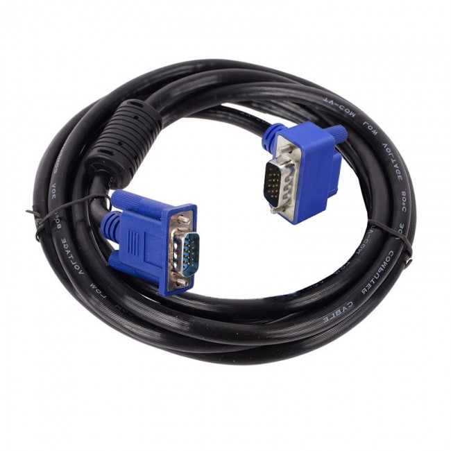 VGA 15 pin erkek erkek 90 derce L tipi kablo 5m VGA 15 pin erkek erkek 90 derce L tipi kablo 5m