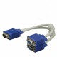 VGA 2li çoklayıcı Y splitter kablo 1erkek to 2 dişi vga kablo VGA 2li çoklayıcı Y splitter kablo 1erkek to 2 dişi vga kablo