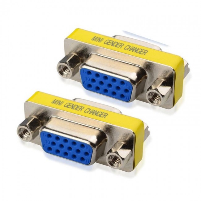 VGA dişi dişi çevirici aparat vga 15 pin D-D dönüştürücü