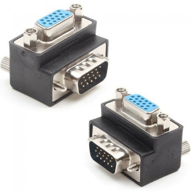 vga dişi erkek L tipi doksan derece çevirici