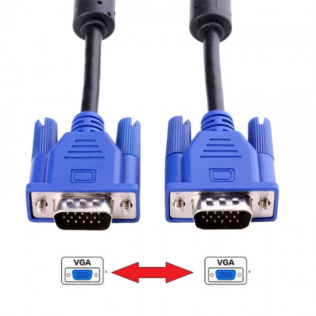 Vga erkek erkek kablo 15 pin vga görüntü aktarım kablosu 10m Vga erkek erkek kablo 15 pin vga görüntü aktarım kablosu 10m